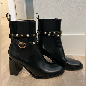 Zara Block Heel Ankle Boots